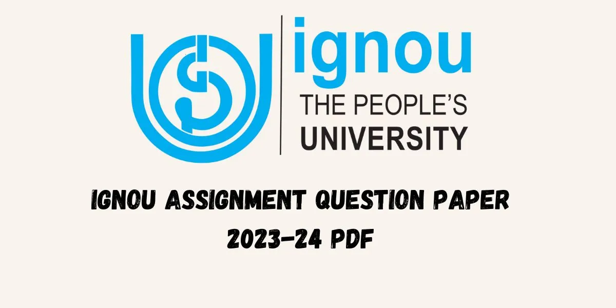 question paper of ignou assignment